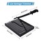 ISDIR Paper Cutter Guillotine, 12 Inch Paper Cutting Board, 12 Sheets Capacity, Heavy Duty Metal Base, Dual Paper Guide Bars, Professional Paper Cutter and Trimmer for Home, Office